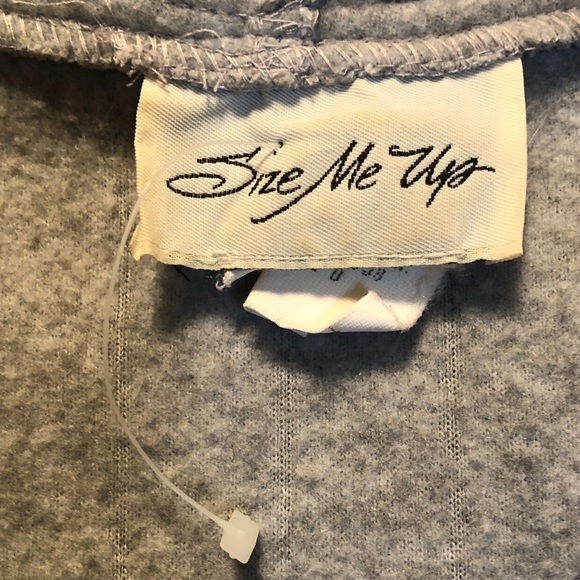 Gray Fleece Hooded Cardigan Cozy Sweater Jacket Coat Size 8 Medium - Picture 4 of 11